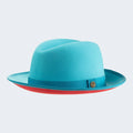 Classic Center-Creased Fedora-King (Ocean Blue)
