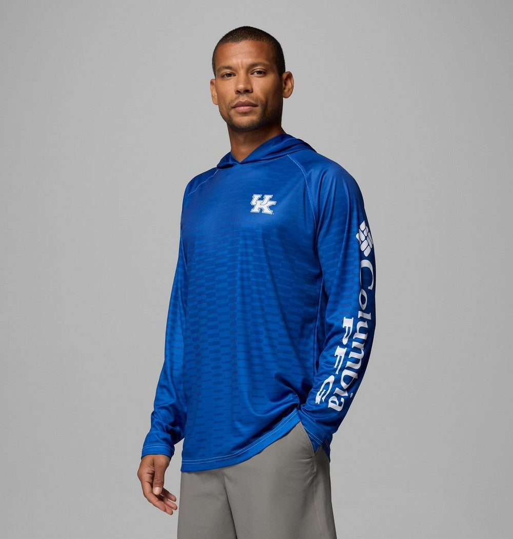 Men's UPF 50 Team Logo Sun Hoodie - Blue
