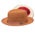 Cognac / Bone& 7 Size Miller Ranch Fedora-Princeton