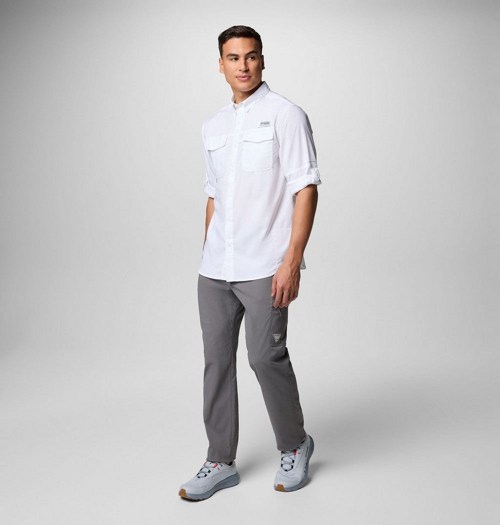 Men's Long Sleeve Fishing Shirt - White