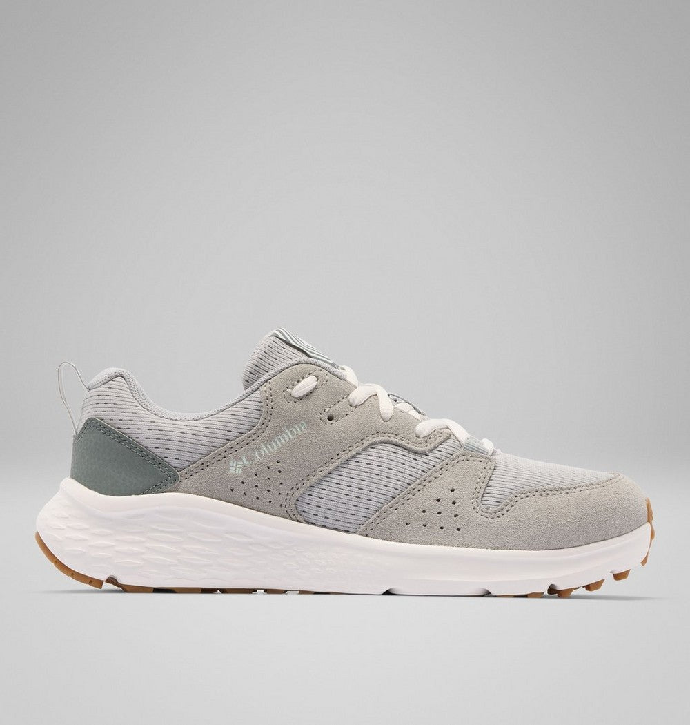 Women's Mesh And Suede Walking Shoe - Beige