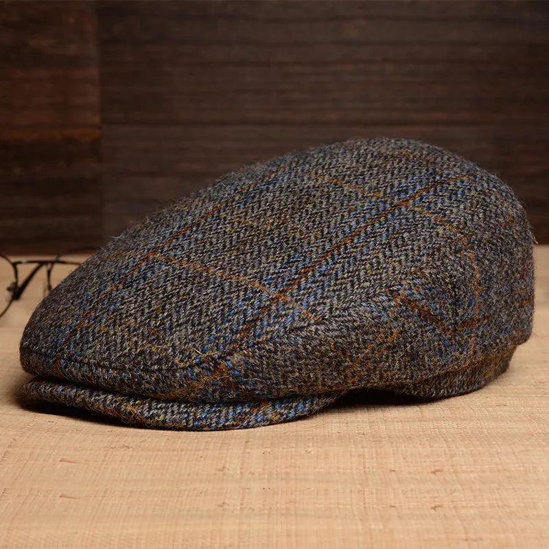 Premium Herringbone Tweed Cap