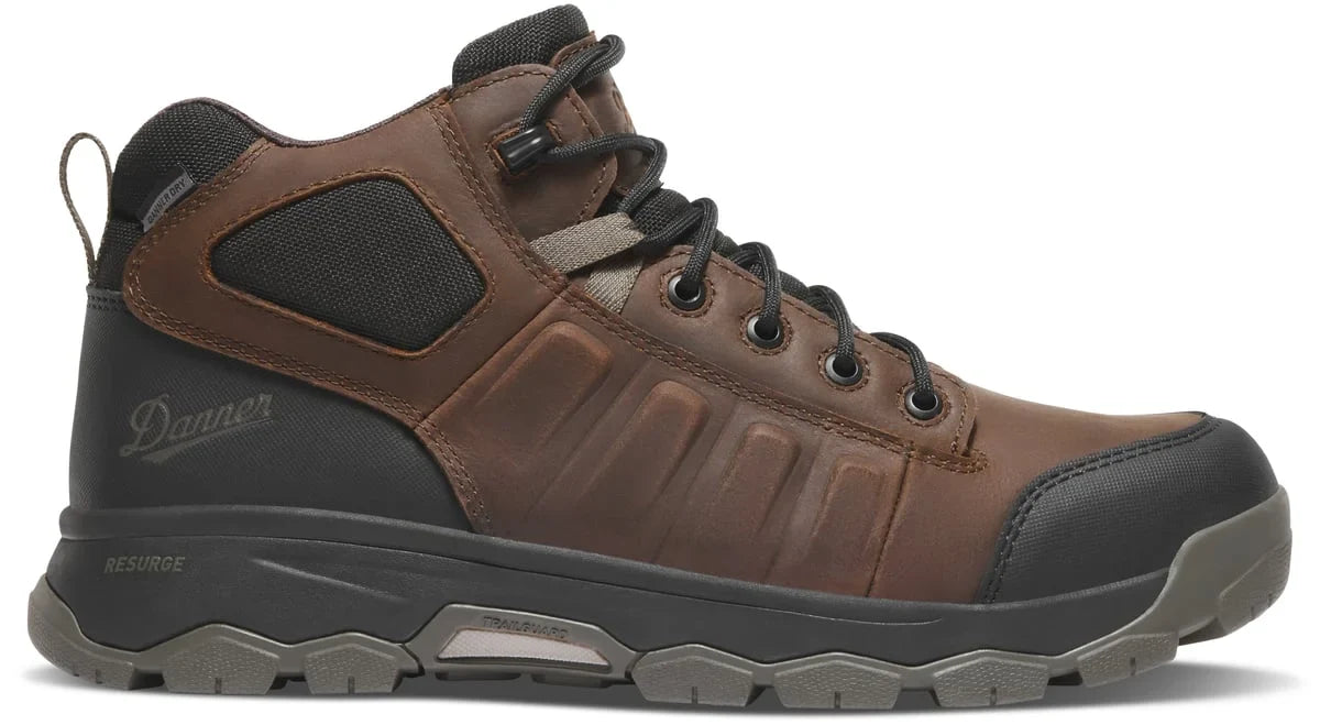 Men's Waterproof Work Boot - Brown/Olive