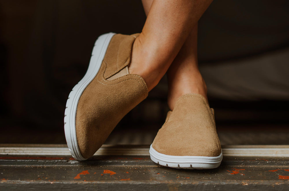 Women's Suede Slip-On Shoe - Driftwood