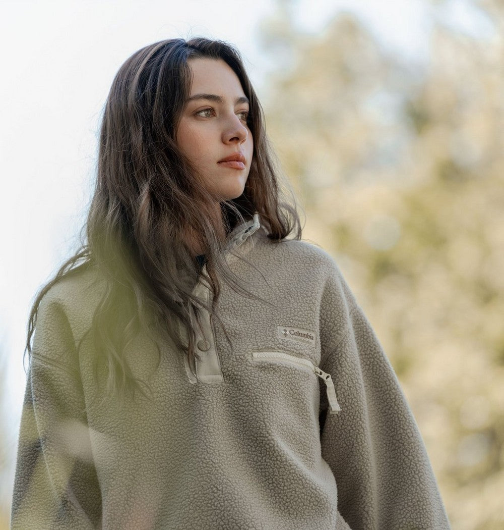 Women's Cropped Half-Snap Fleece Pullover