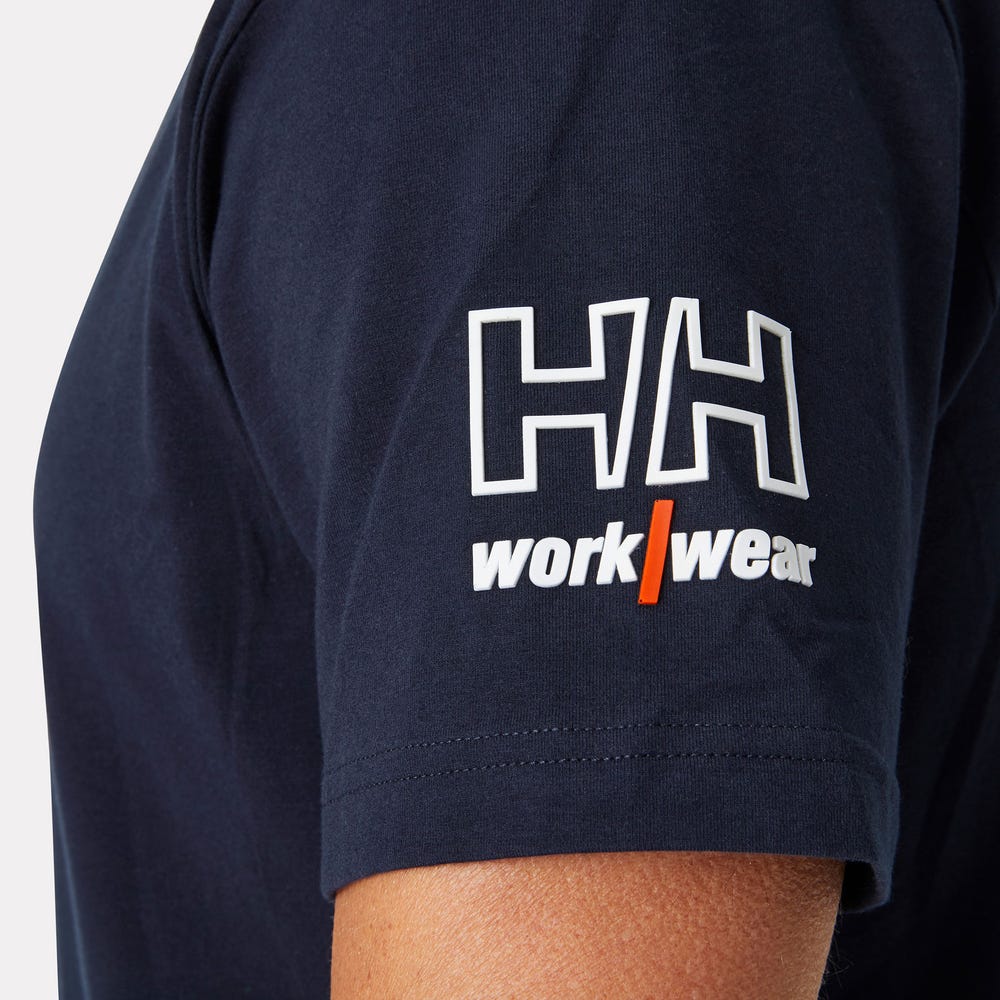 Cotton Stretch Work T-Shirt - Gray