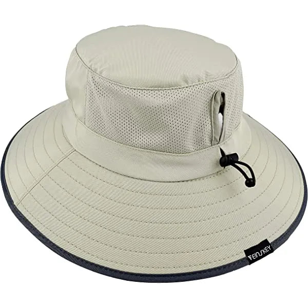 Sun Hat For Men/Women, Waterproof Wide Brim Bucket Hat Foldable Boonie Hat For Fishing Hiking Garden Safari Beach Upf 50/Waterproof