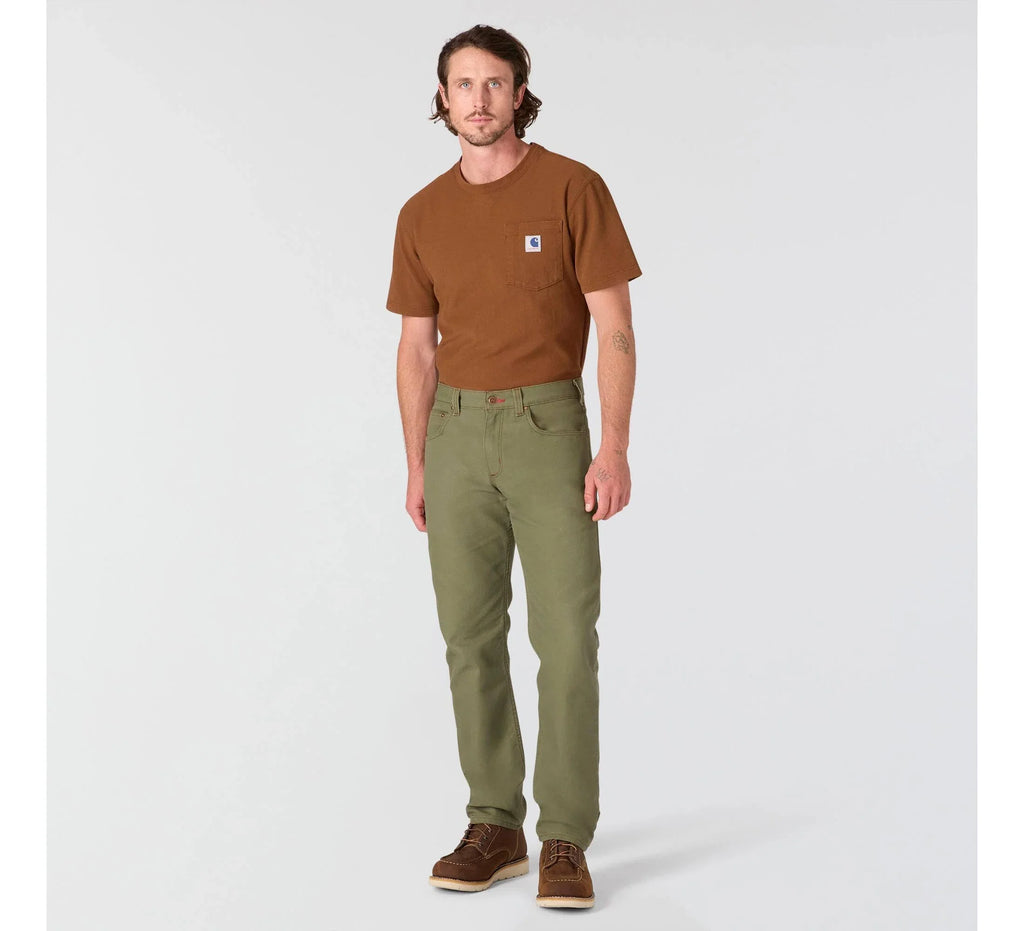 Men's Relaxed Straight Work Pants - Green
