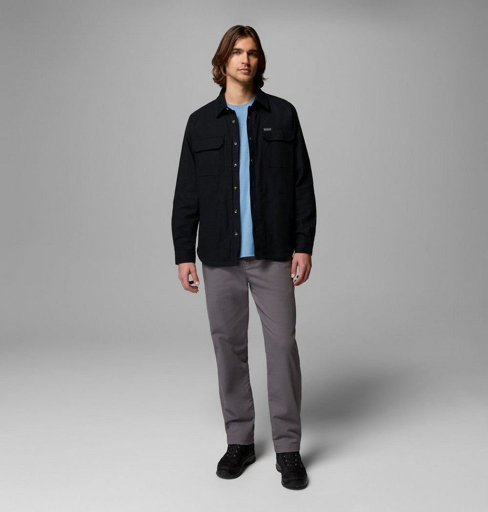 Men's Tall Fleece-Lined Shirt Jacket - Blue