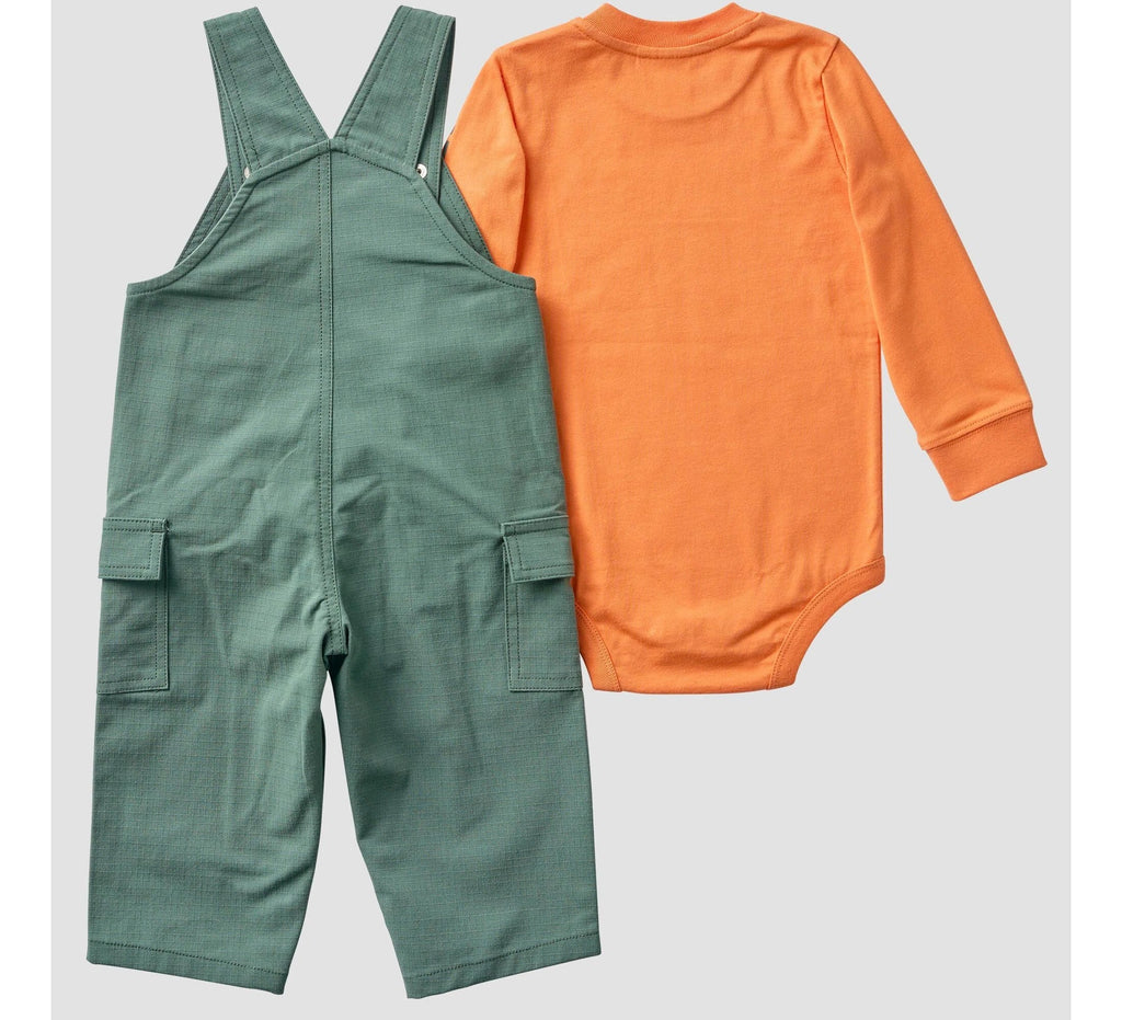 Baby 2-Piece Bodysuit & Ripstop Overall Set
