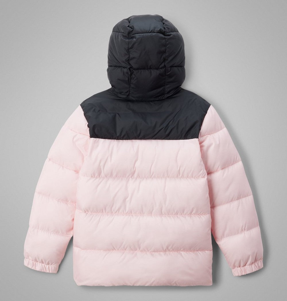 Kids' Hooded Insulated Puffer Jacket - Red Black
