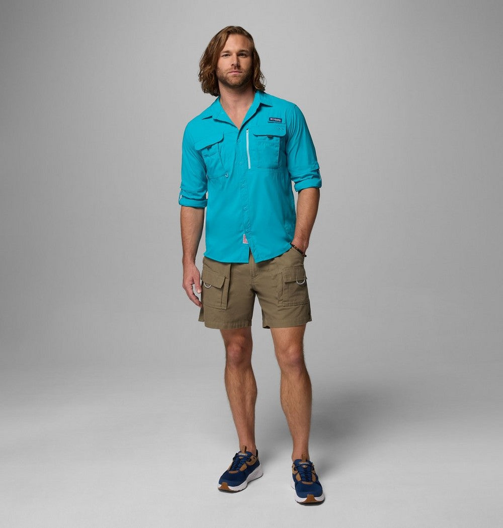 Men's UPF 50 Fishing Button-Up Shirt - Navy