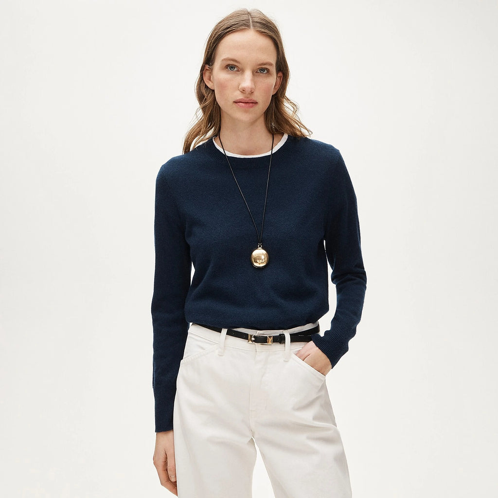 Cashmere Classic-Fit Crewneck Sweater - Black