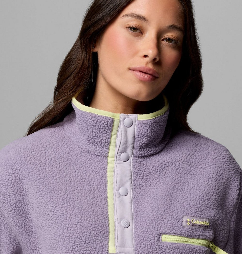 Women's Cropped Half-Snap Fleece Pullover