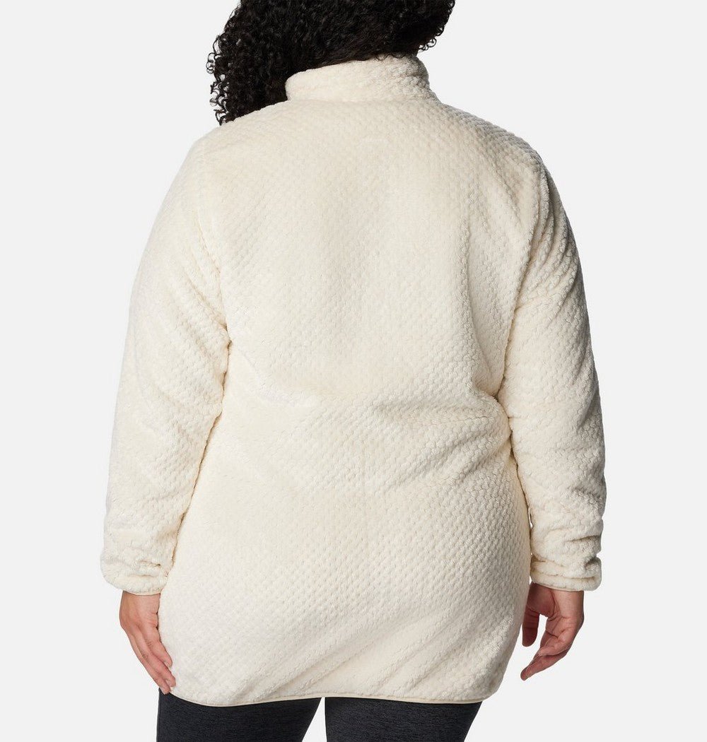 Women's Plus Long Full-Zip Fleece Jacket - Blue