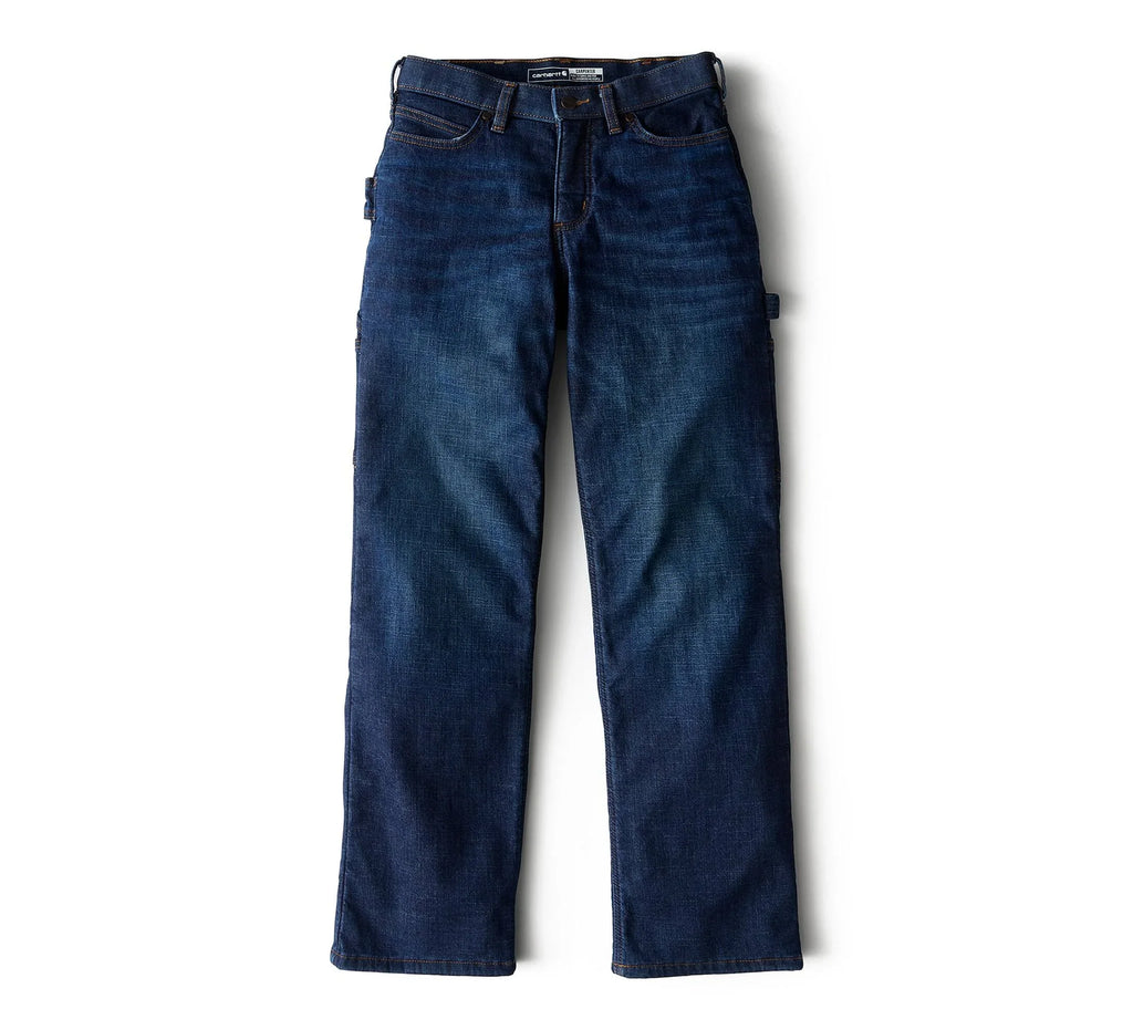 Women's Fleece-Lined Carpenter Jeans - Blue
