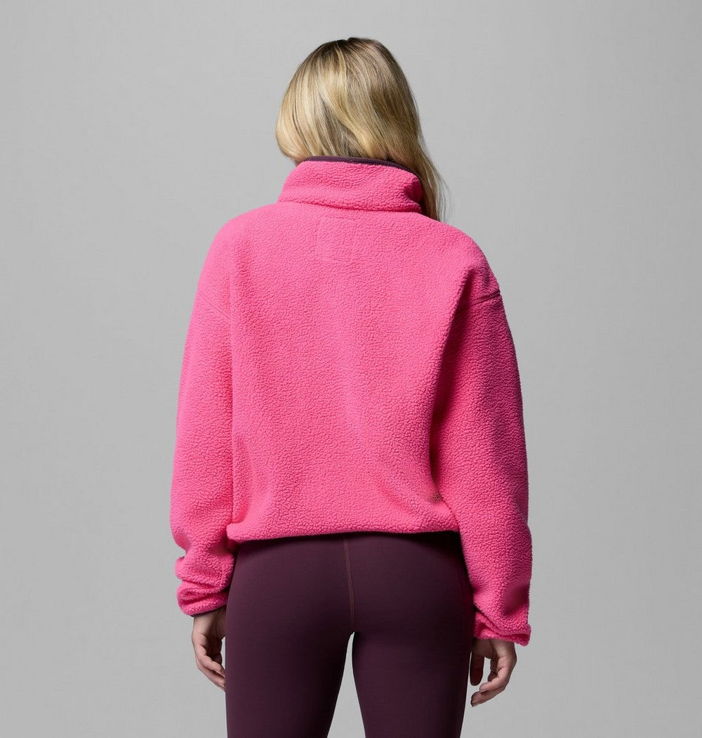 Women's Cropped Half-Snap Fleece Pullover