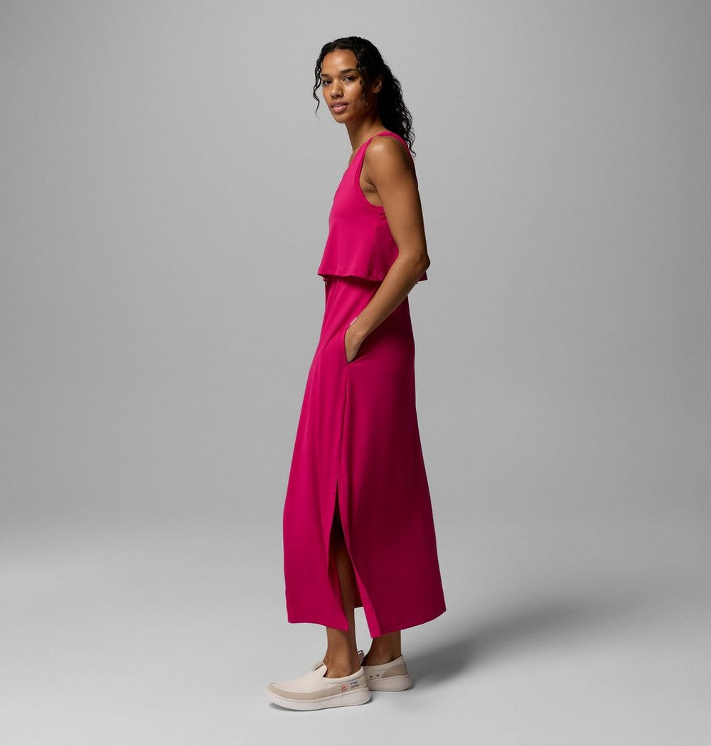 Women's UPF 50 Maxi Dress - Guava Pink