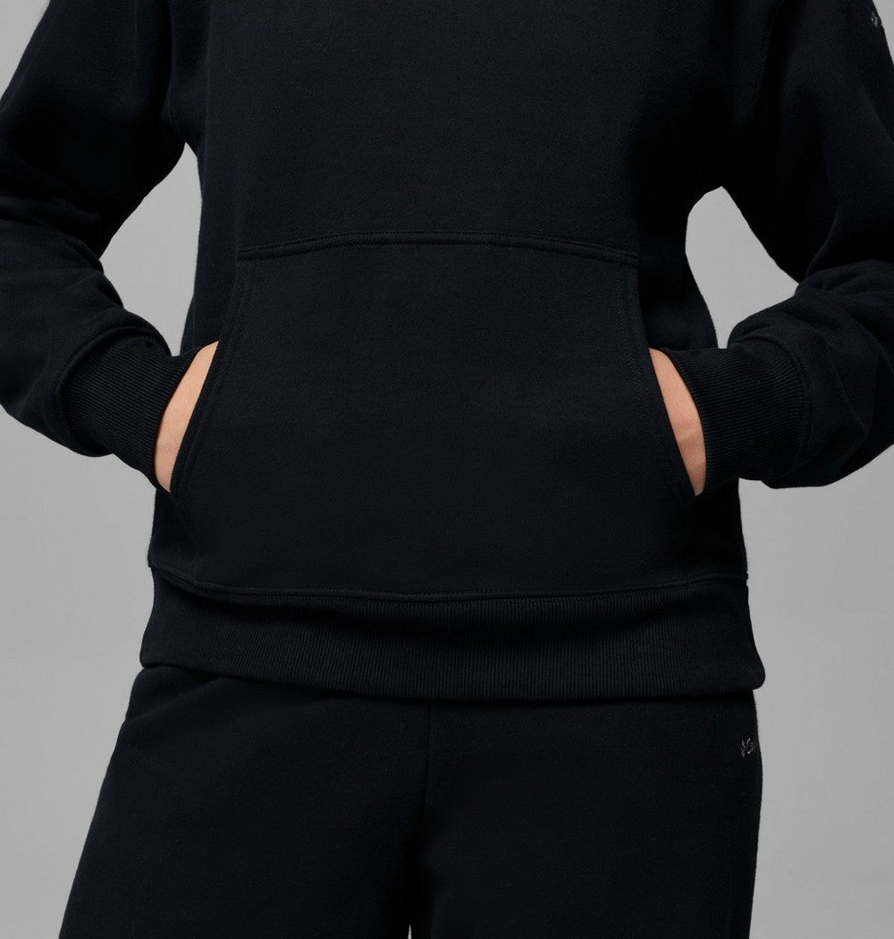 Women's Midweight Cotton Blend Hoodie - Brown