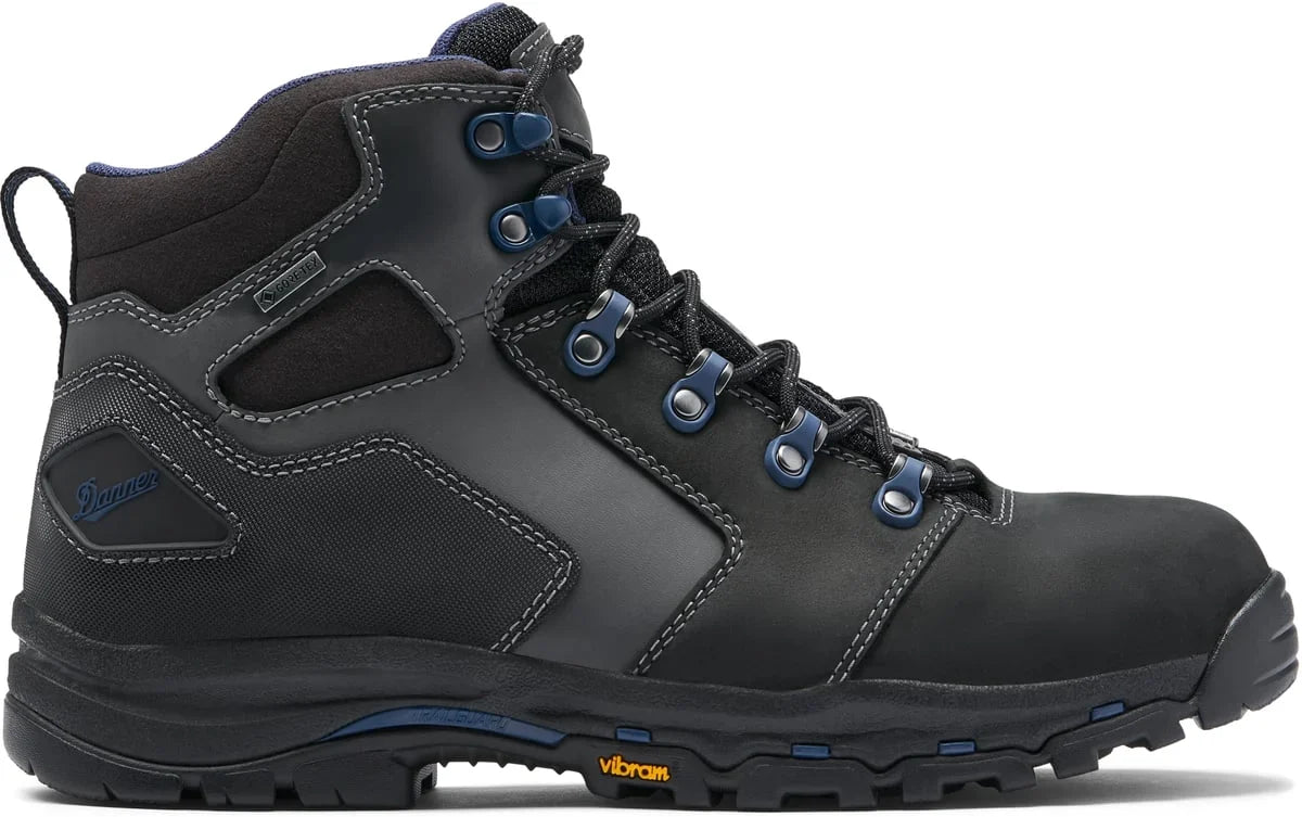Men's 4.5-Inch Waterproof Safety Toe Boot - Black/Blue