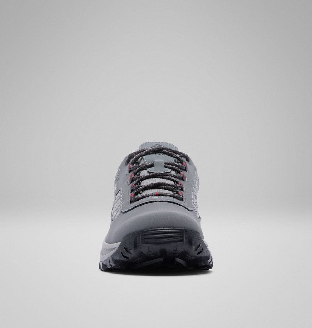 Men's Waterproof Low Hiking Shoe - Gray Red