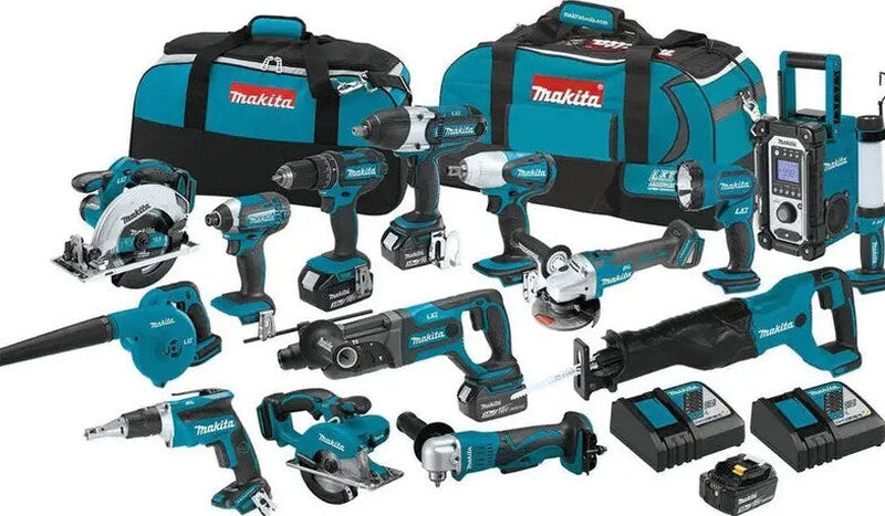 Makita 18V LXT 15-Piece Cordless Power Tool Combo Kit - XT1501