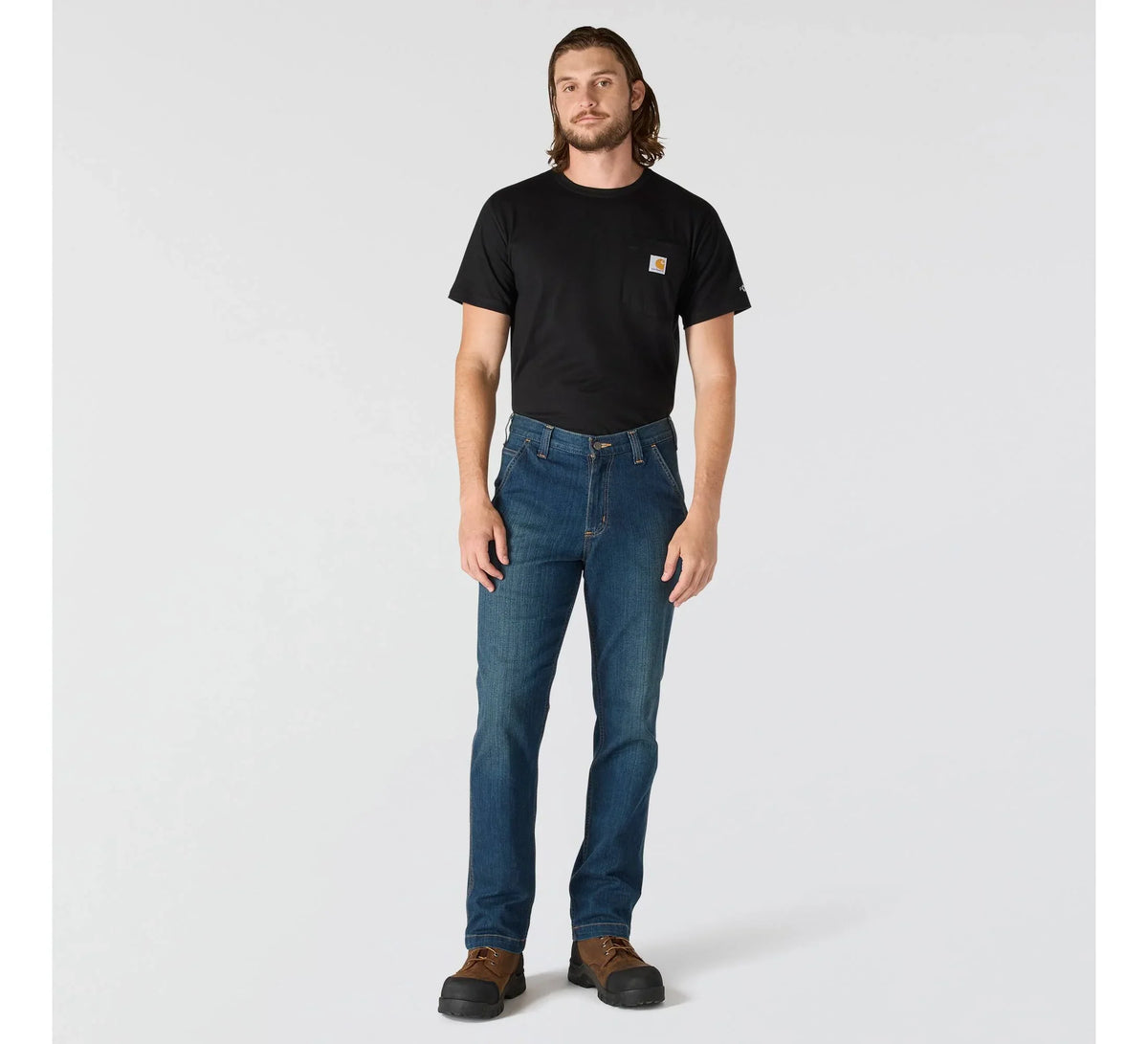 Men's Relaxed Straight Stretch Work Jeans - Houghton