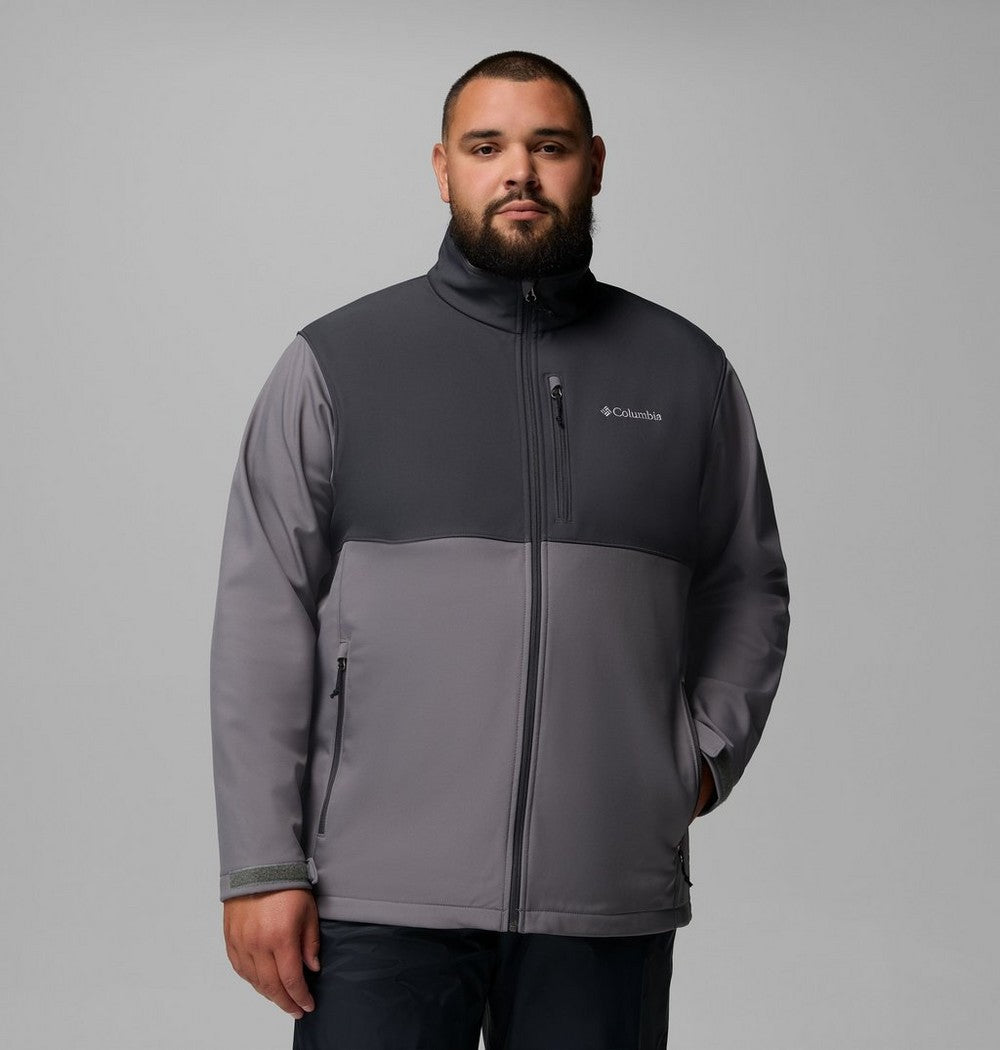 Men's Big Softshell Jacket - Grey