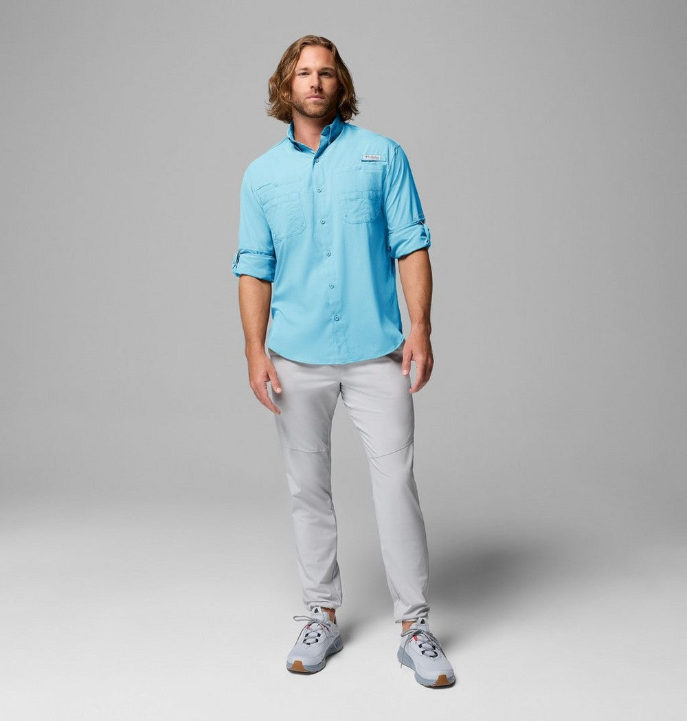 Men's Long-Sleeve Fishing Shirt - Teal