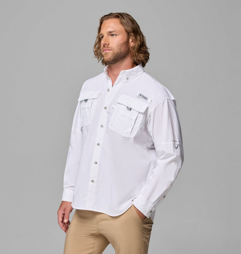 Men's Vented Long-Sleeve Fishing Shirt - Blue