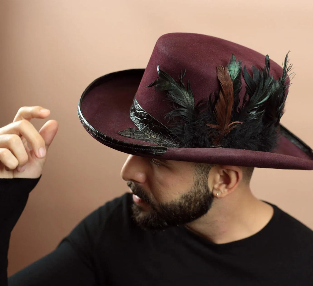 Leather Cowboy Hat