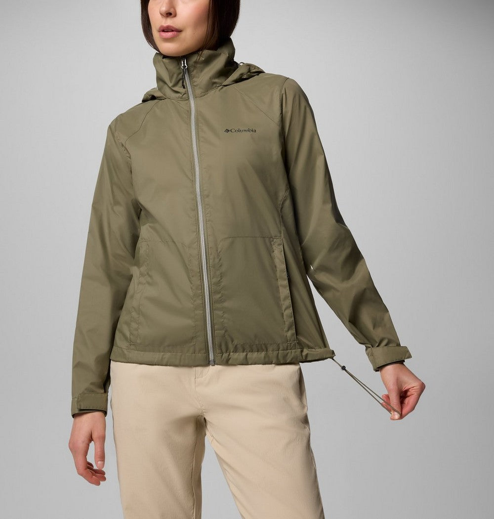 Women's Packable Water-Repellent Jacket - Blue