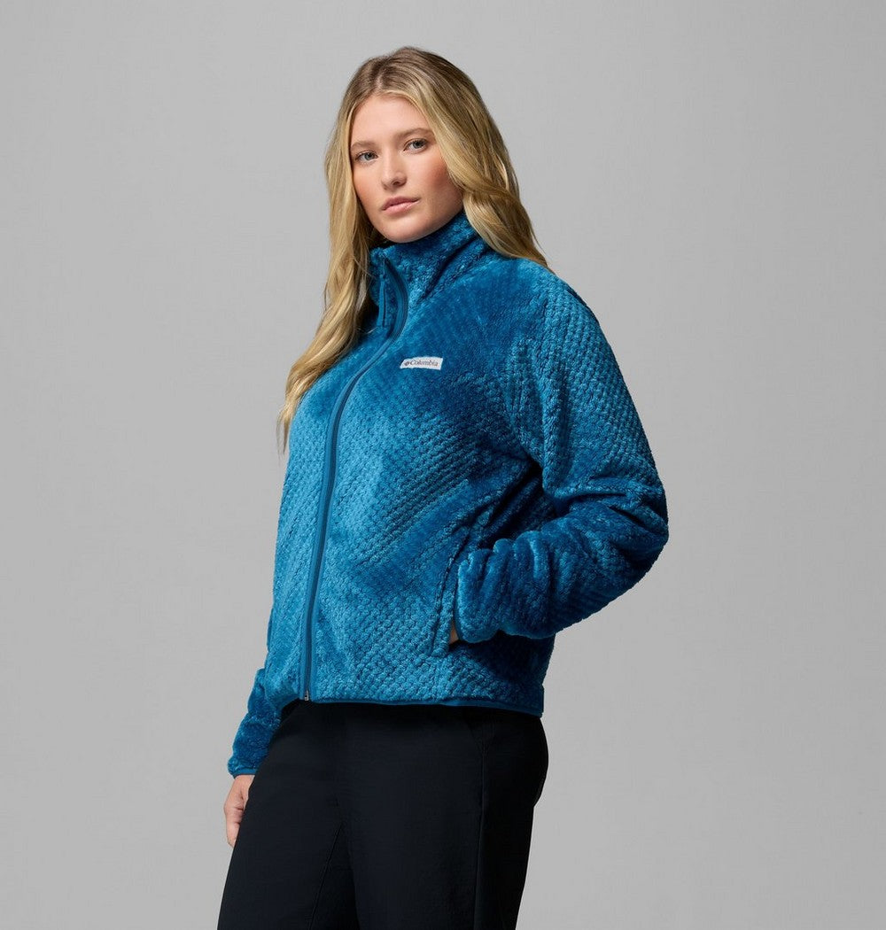 Women's Cropped Sherpa Full-Zip Fleece - Green