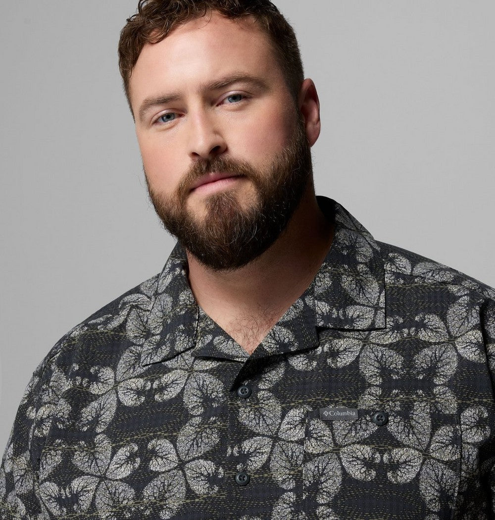 Men's Big Short-Sleeve Printed Camp Shirt