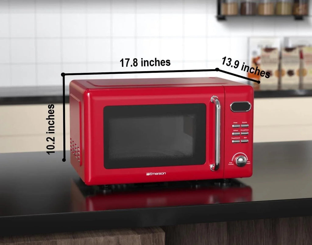 Emerson Countertop Microwave Oven 0.7 Cu Ft 700W Red - MWR7020RD