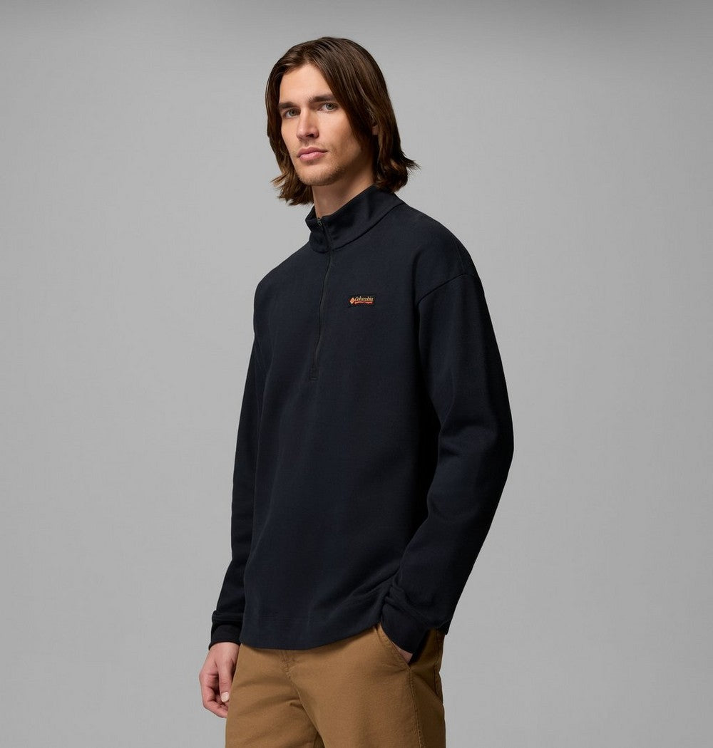 Men's Knit Quarter-Zip Pullover - Beige