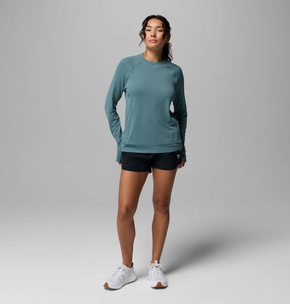 Women's UPF 50 Long Sleeve Crew - Gray