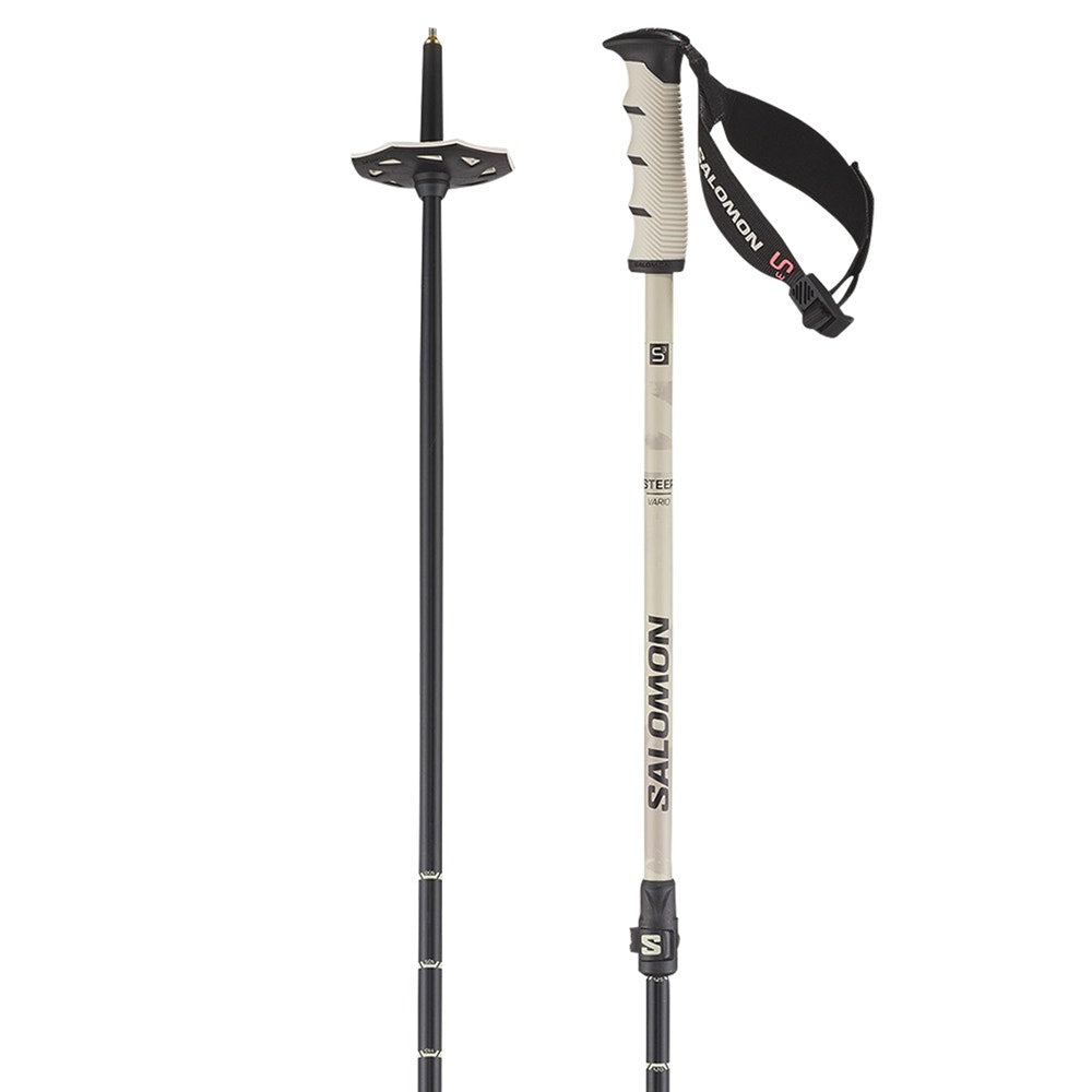 Adjustable Alpine Ski Poles - Gray