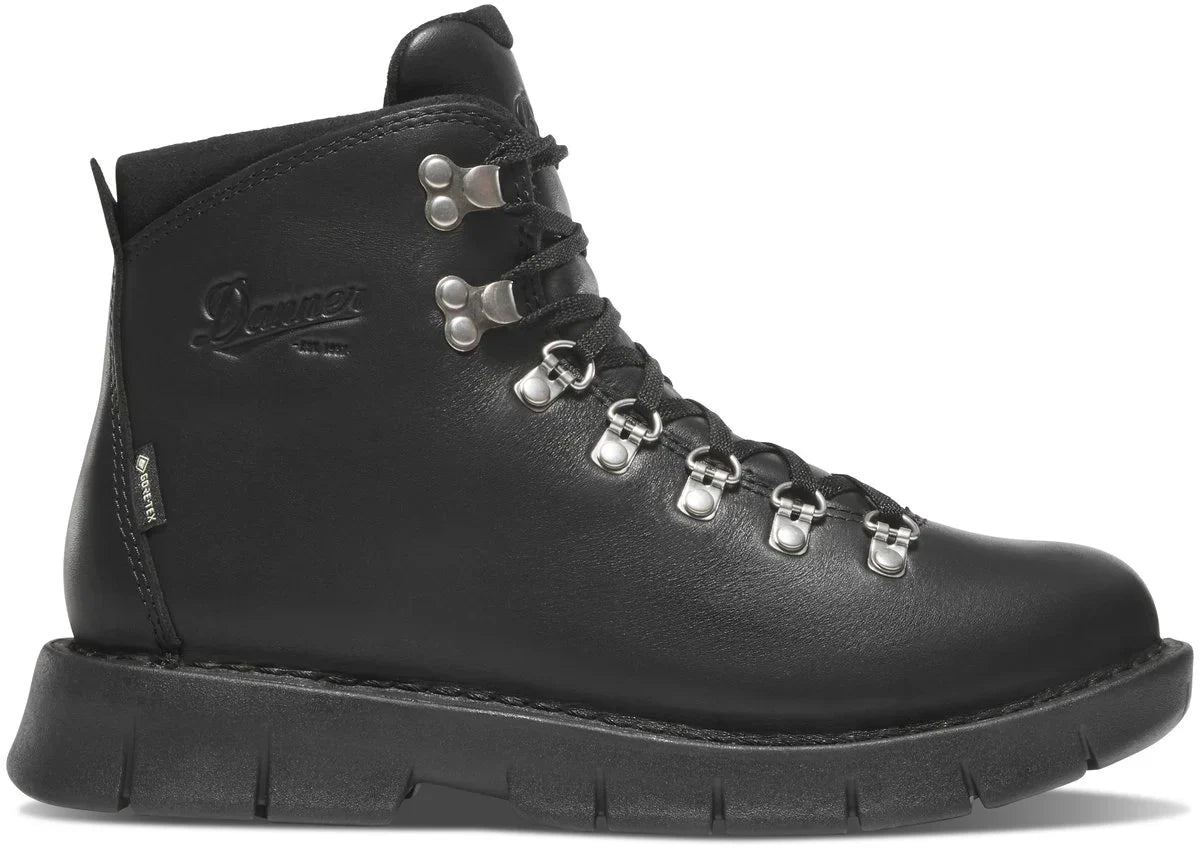 Women's Waterproof Leather Hiking Boot - Black