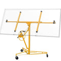 Stark USA Drywall Lift 11' Yellow Rolling Sheetrock Panel Hoist Jack - 65044