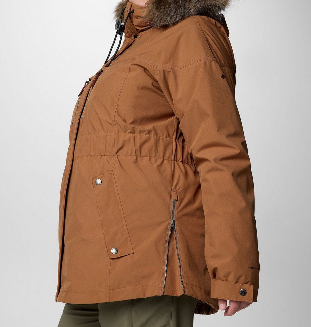 Women's Plus 3-In-1 Hooded Winter Jacket - Green