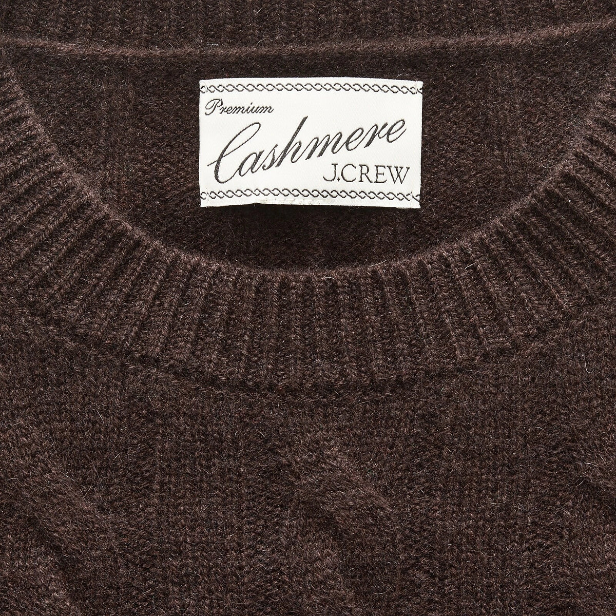 Women's Cable-Knit Cashmere Crewneck Sweater - Navy