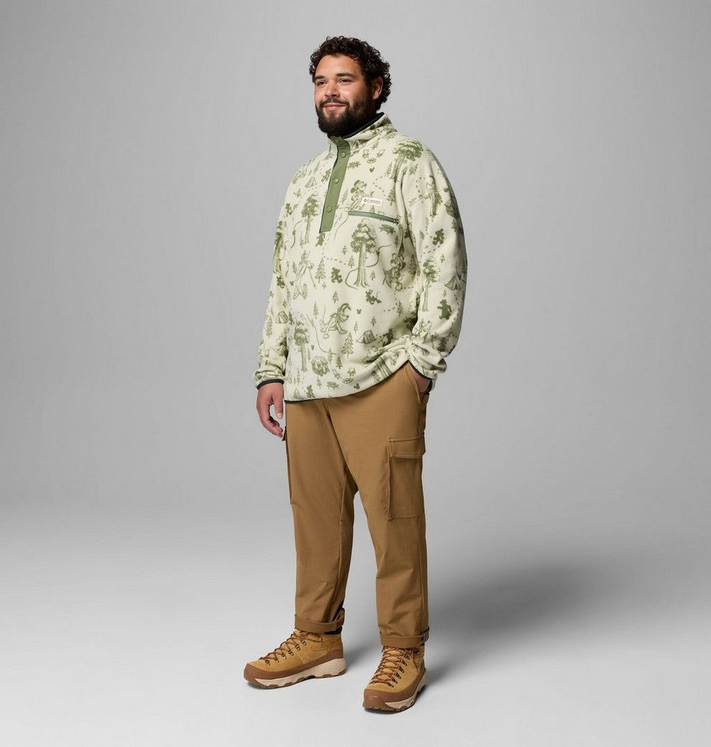 Men's Big Half-Snap Graphic Fleece Pullover