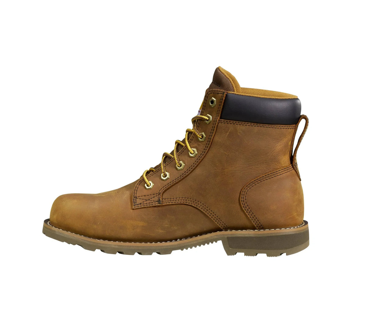 6-Inch Water-Resistant Steel Toe Work Boot - Brown