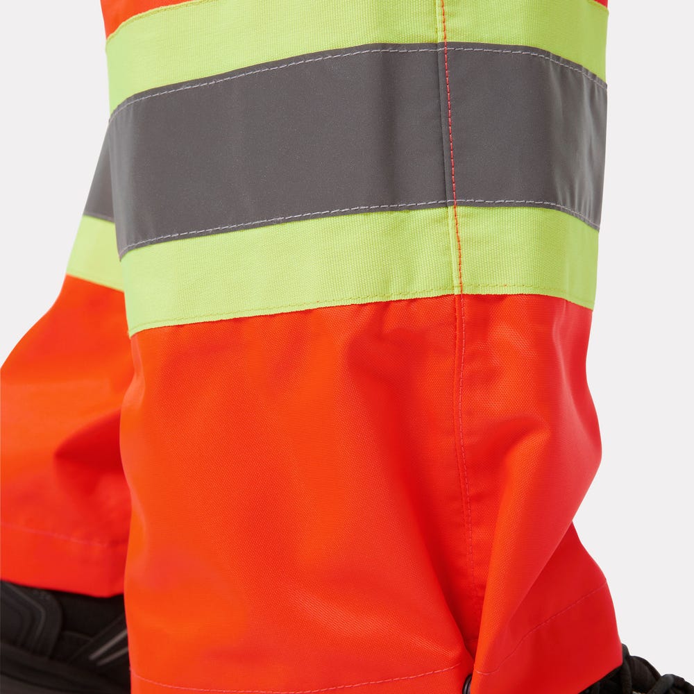 High-Visibility Waterproof Shell Bib Pants - Orange