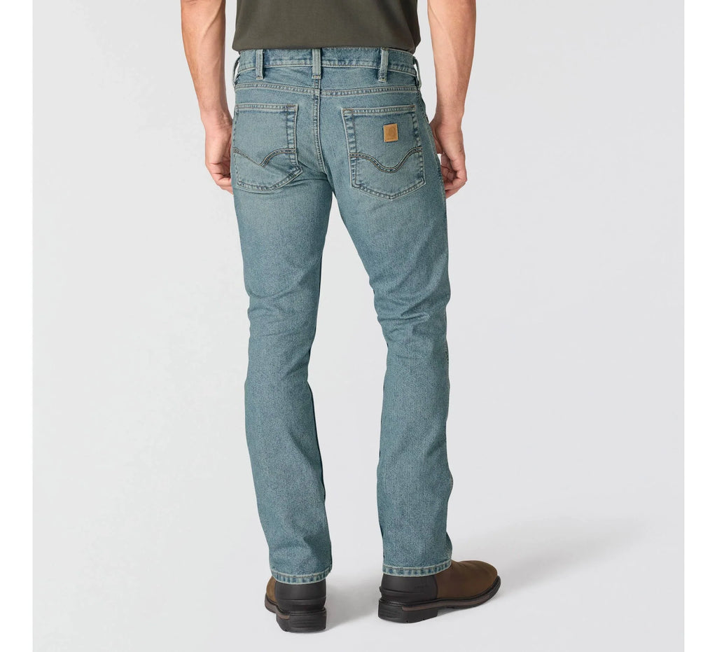 Men's Relaxed Bootcut Stretch Jeans - Blue