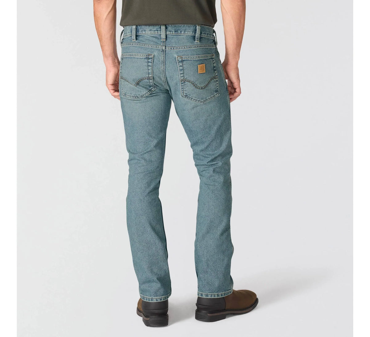 Men's Relaxed Bootcut Stretch Jeans - Blue