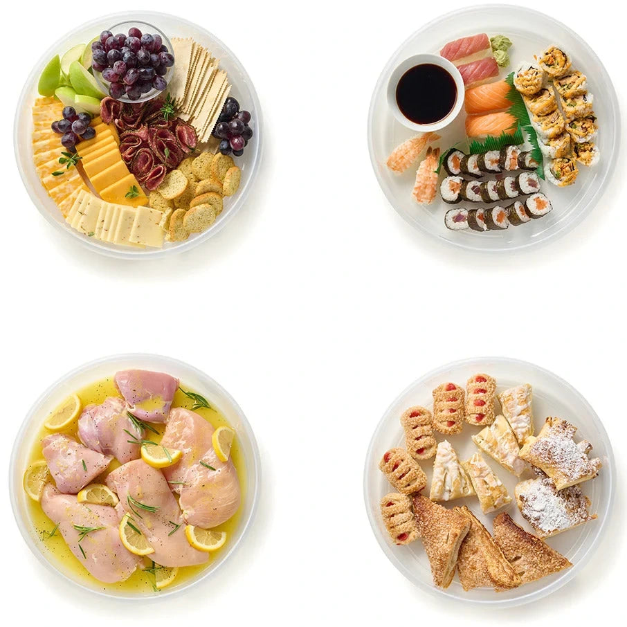 Round Food Storage And Transport Container - Mulberry
