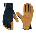 Leather Palm High-Dexterity Work Gloves - Black