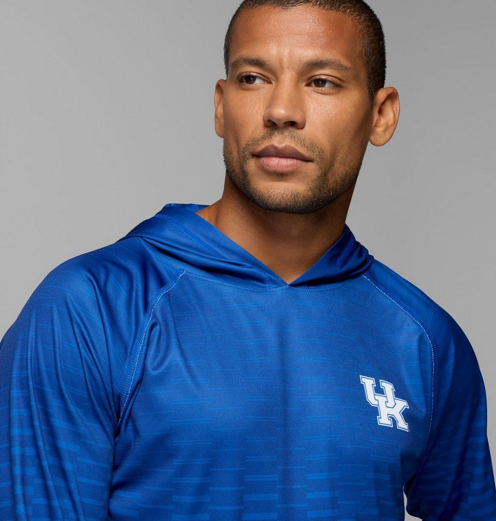 Men's UPF 50 Team Logo Sun Hoodie - Blue